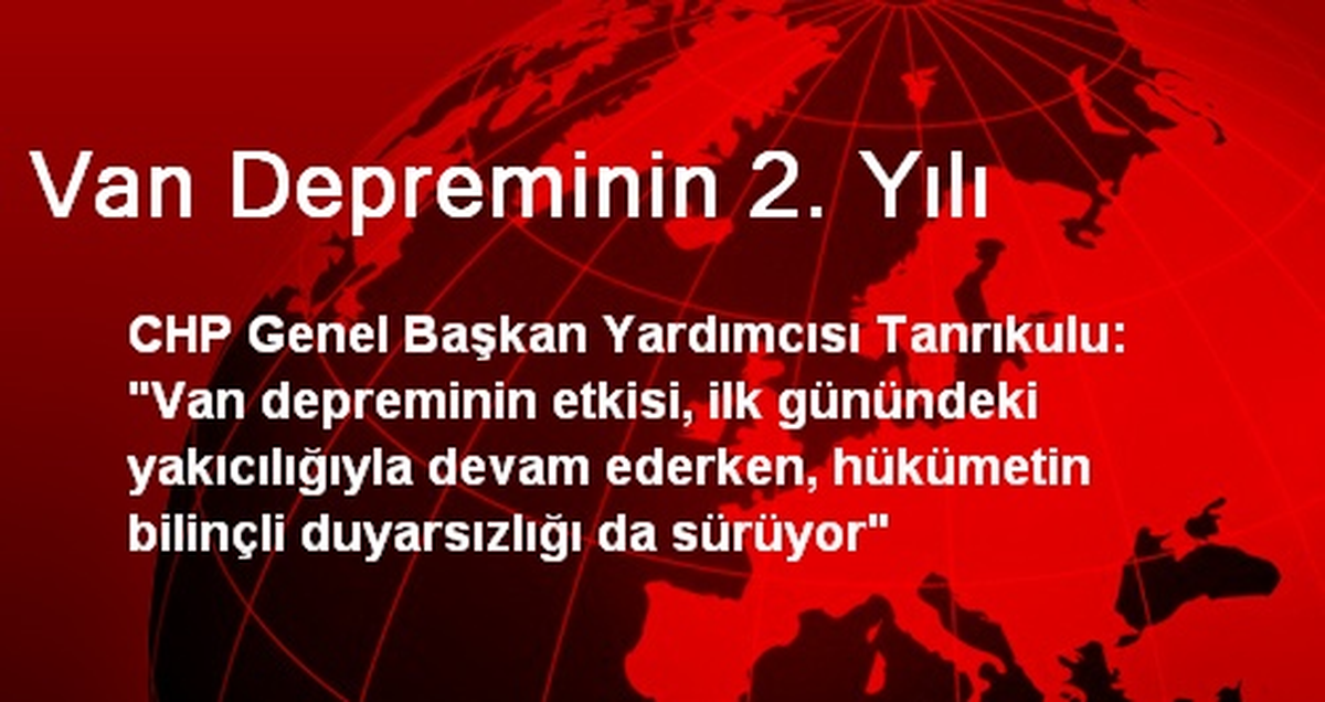 Van Depreminin 2. Yılı