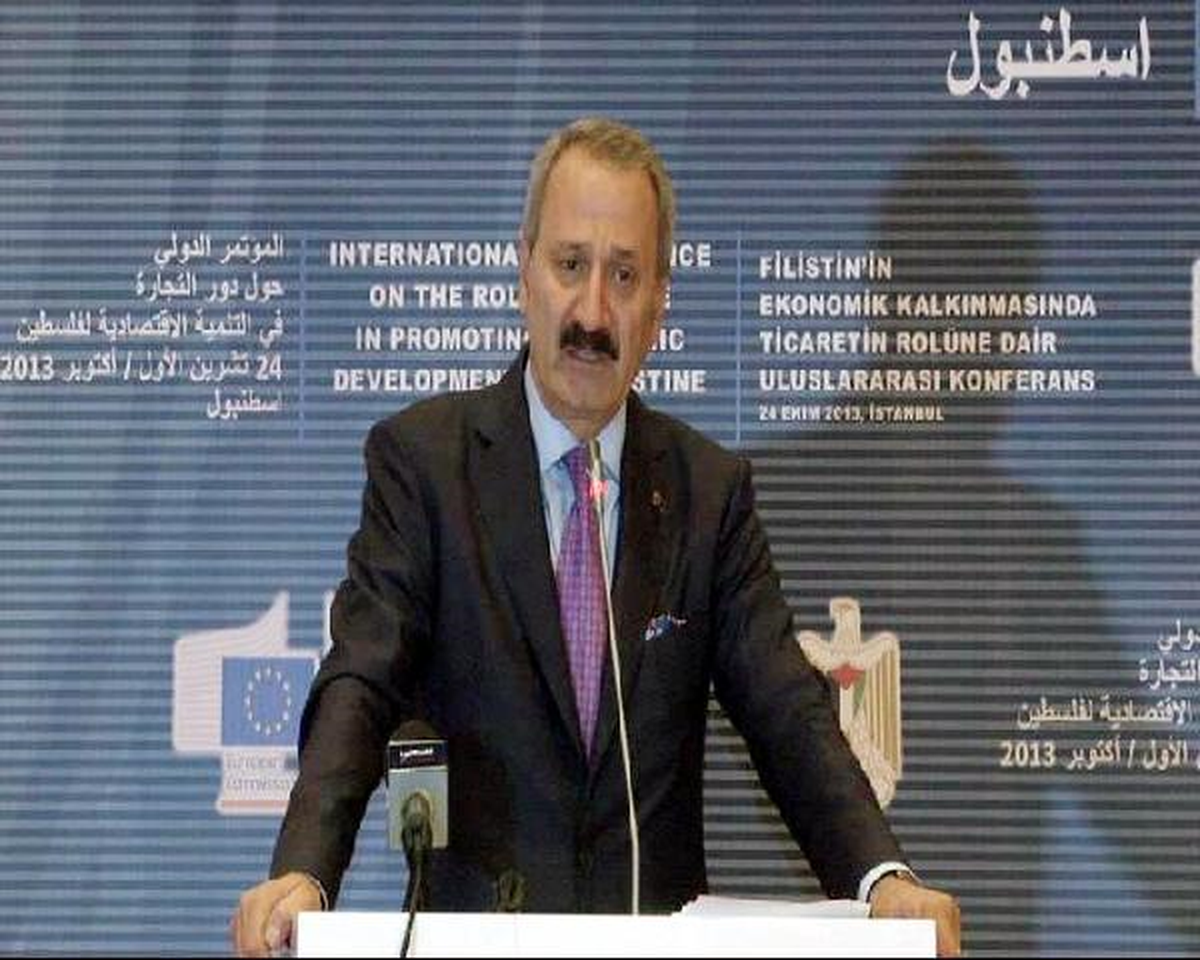 Bakan Çağlayan\'dan, Filistin Ekonomisinin Kalkınması İçin Kısıtlamaların Kaldırılması Gerektiği...