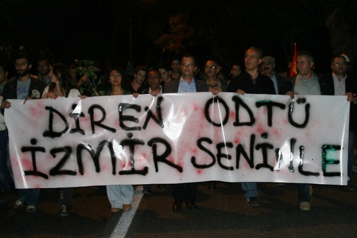 İzmir\'de ODTÜ Arazisi Eylemleri Devam Etti