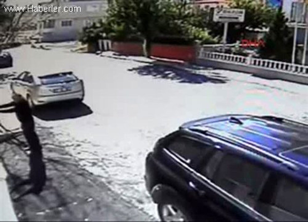 Kaza Anı ve Sonrası Güvenlik Kamerasında