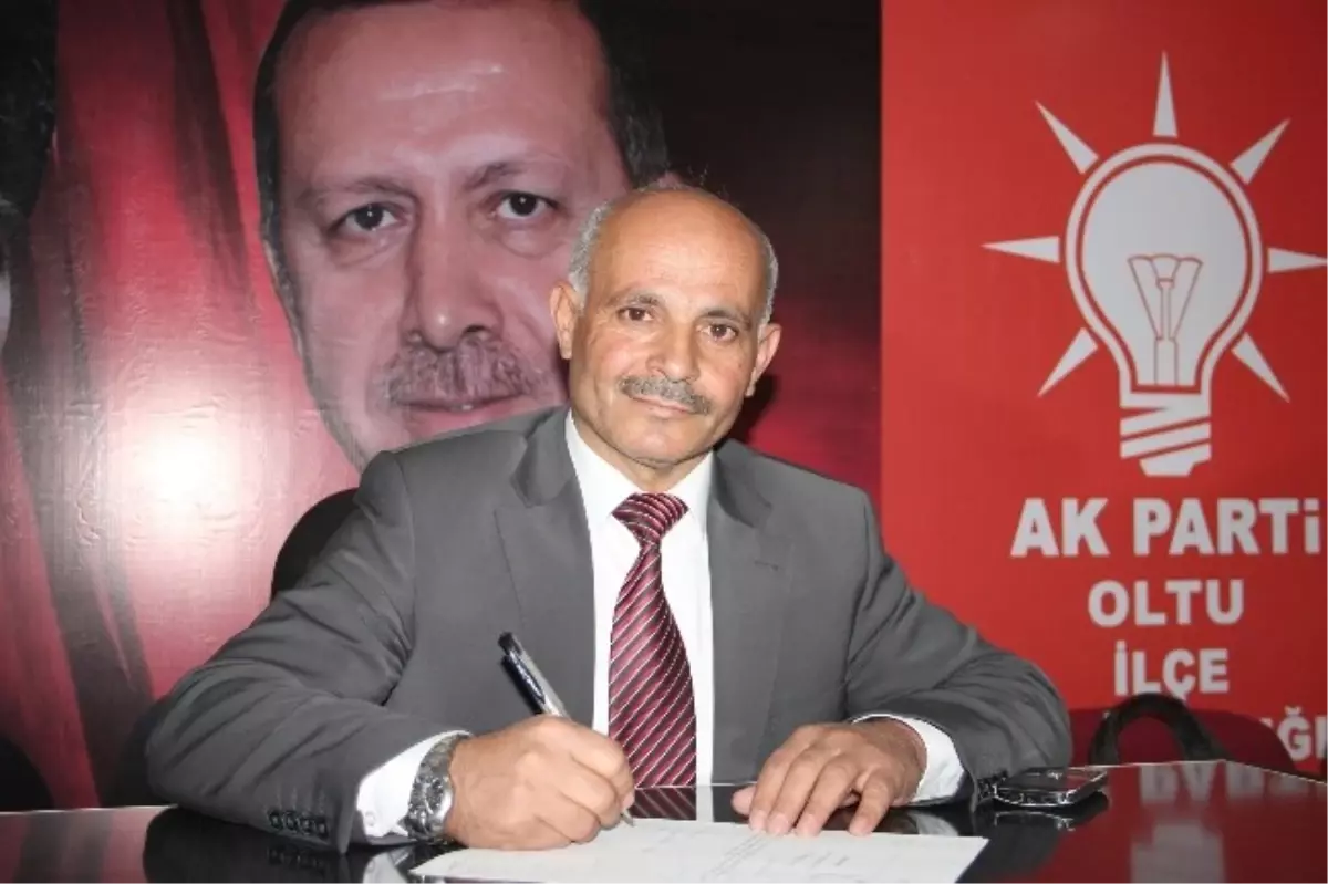 Kuddusi Aykut, Oltu Belediye Başkanlığı İçin Aday Adaylığı Başvurusunda Bulundu