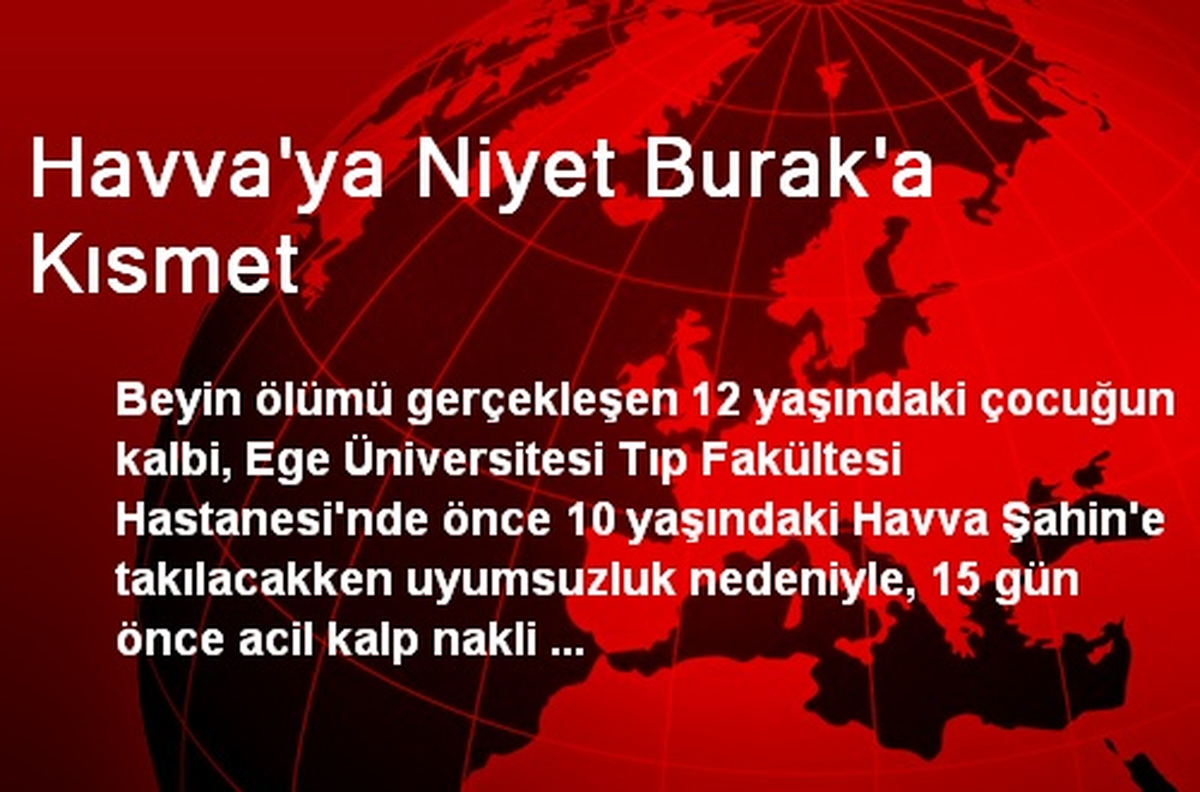 Havva\'ya Niyet Burak\'a Kısmet