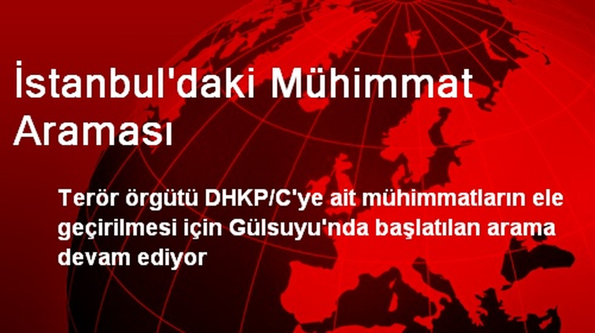 İstanbul\'daki Mühimmat Araması