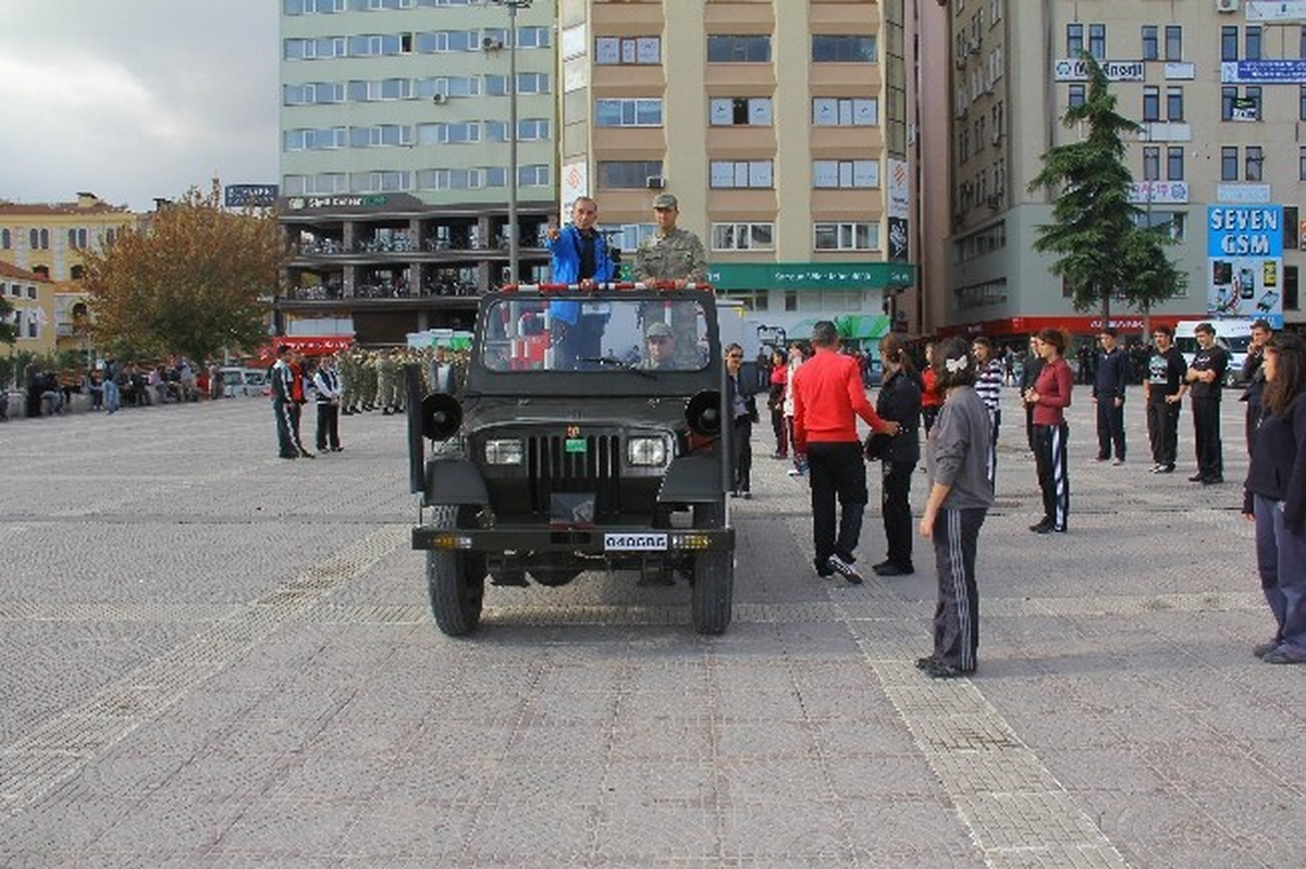 Samsun\'da Cumhuriyet Bayramı Provası