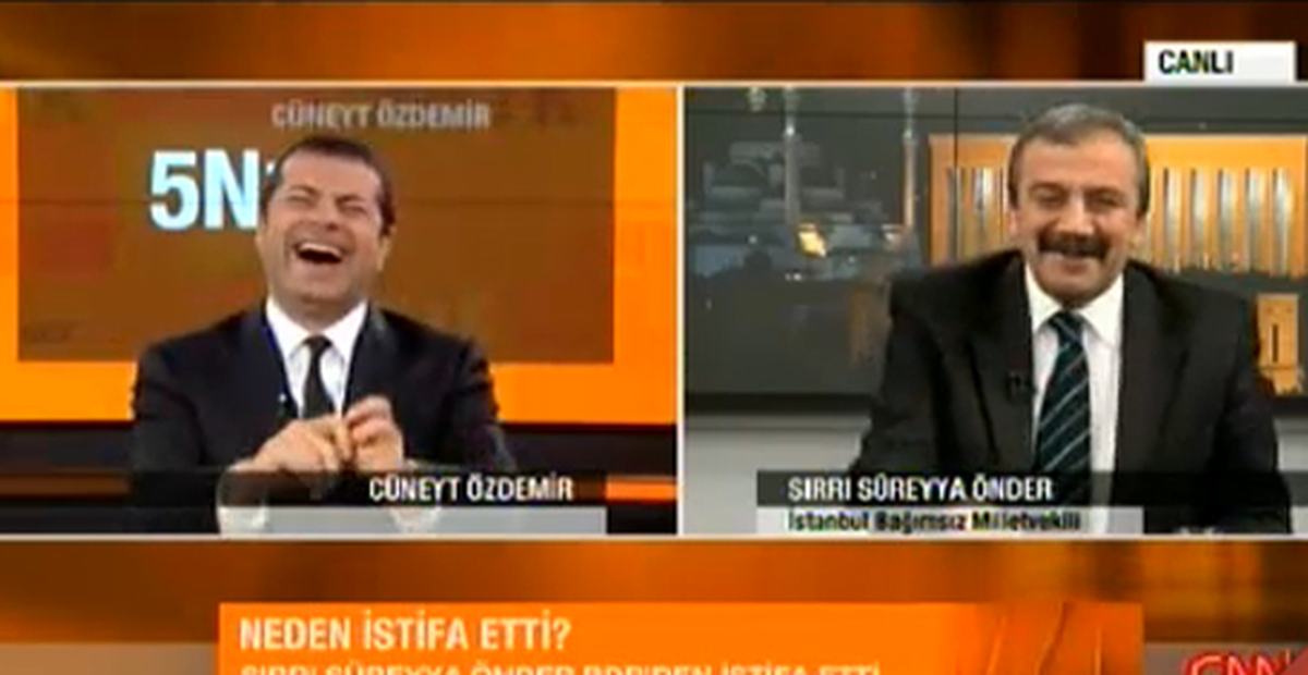 Sırrı Süreyya'nın Sözleri Cüneyt Özdemir'i Güldürdü