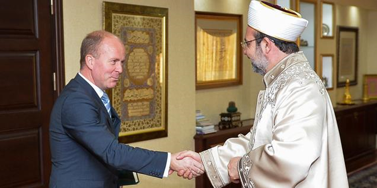 Diyanet İşleri Başkanı, Hollandalı Parlamenterleri Kabul Etti