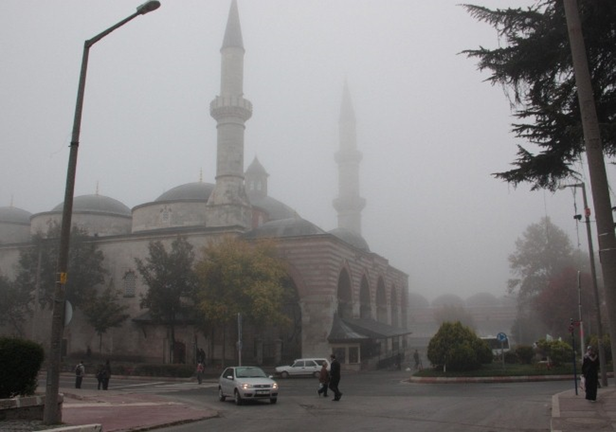 Edirne\'de Yoğun Sis