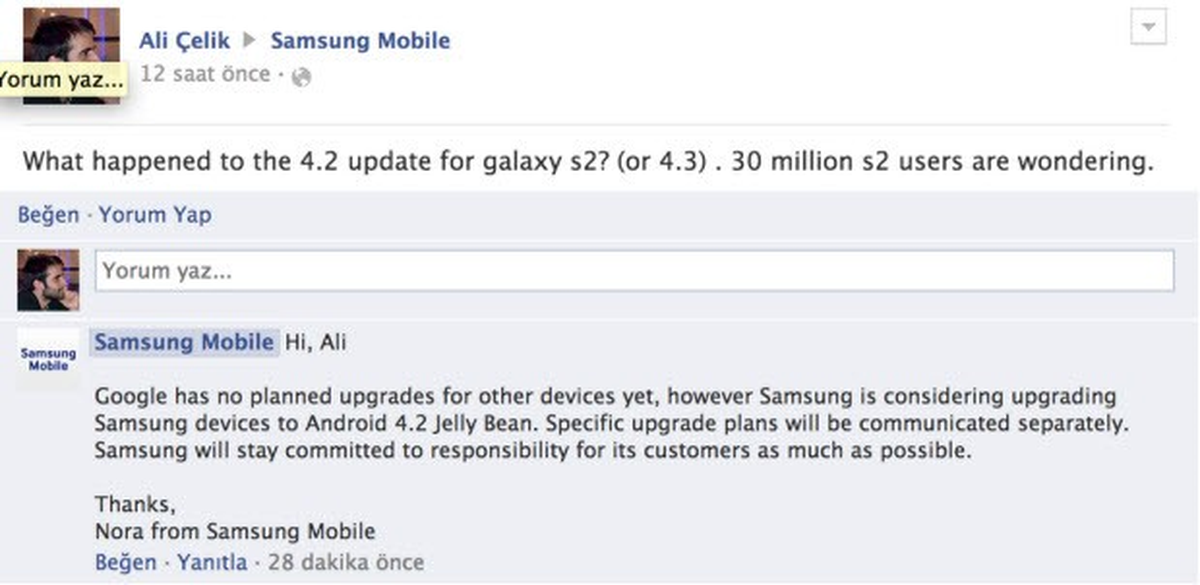 Galaxy S2 için bir umut var!