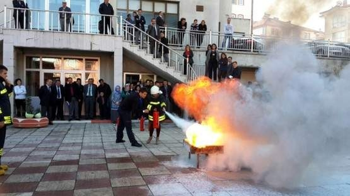 İl Özel İdaresi\'nde Yangın Eğitimi
