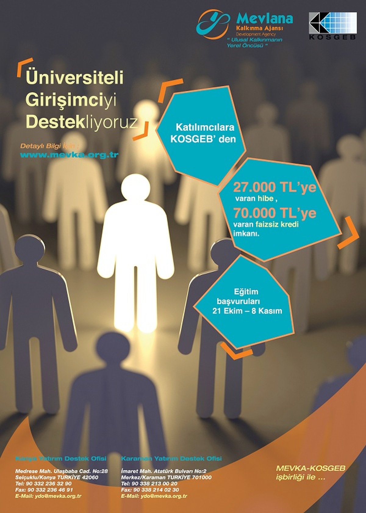 Mevlana Kalkınma Ajansı Girişimcilik Eğitimleri Veriyor