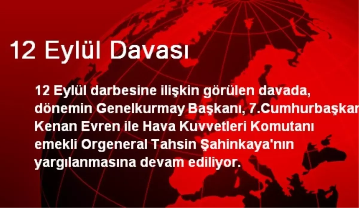 12 Eylül Davası