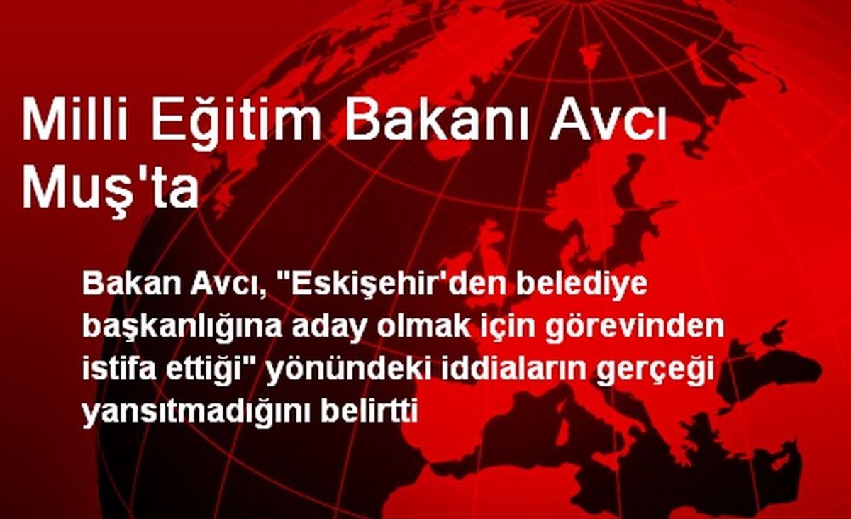 Üç Bakan Muş\'ta