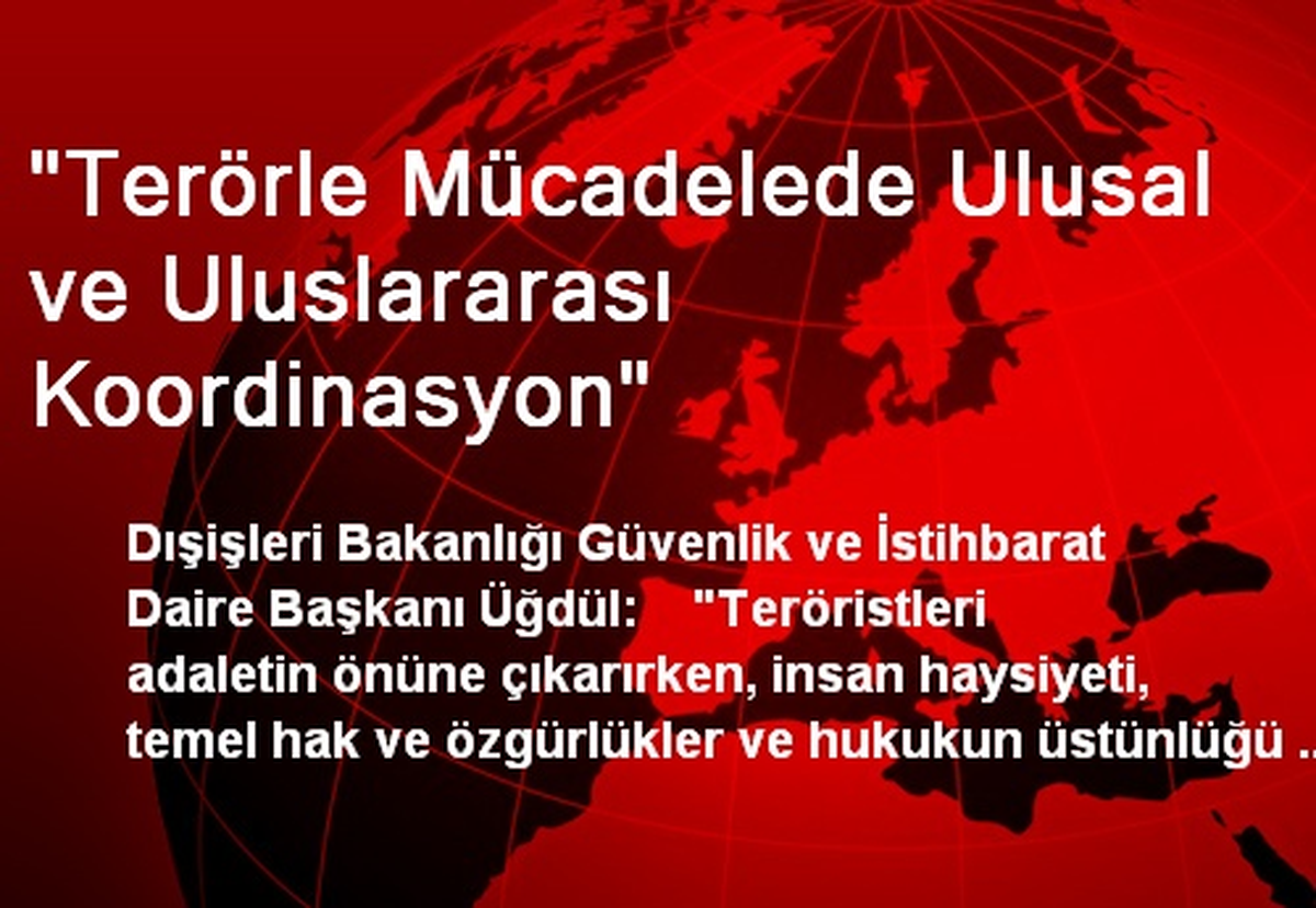 "Terörle Mücadelede Ulusal ve Uluslararası Koordinasyon"