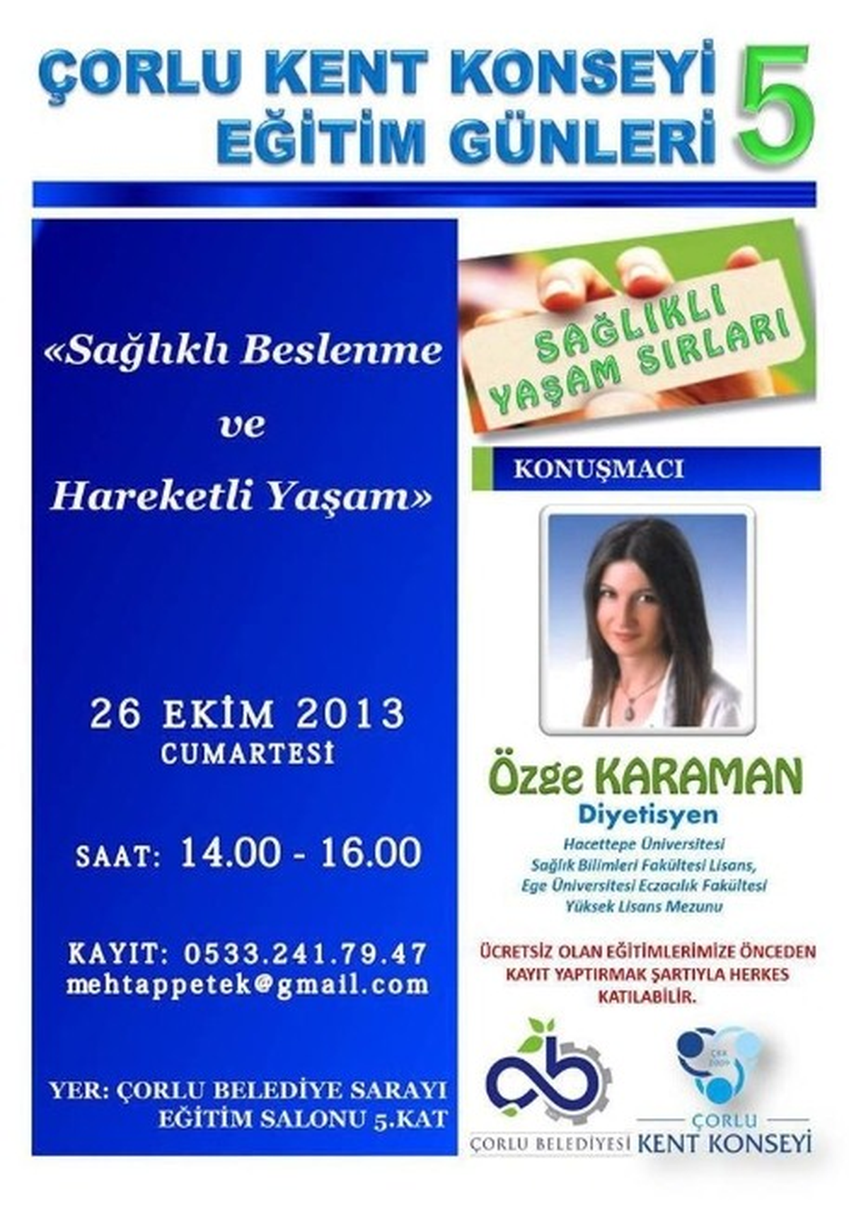 \'Sağlıklı Beslenme ve Hareketli Yaşam\' Semineri Devam Ediyor