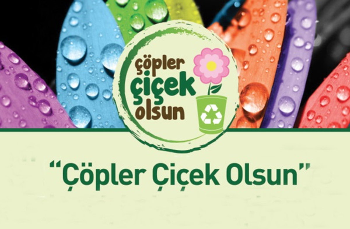 Ataşehir\'de Çöpler Çiçek Oluyor