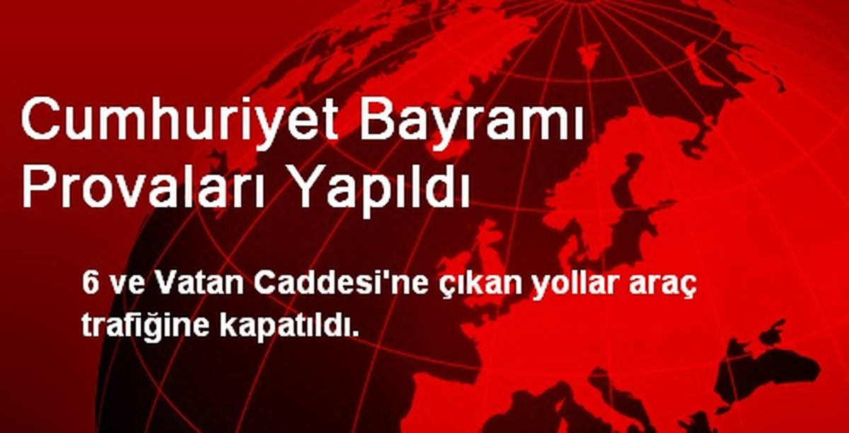 Cumhuriyet Bayramı Provaları Yapıldı
