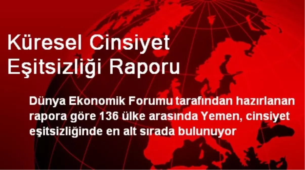 Küresel Cinsiyet Eşitsizliği Raporu