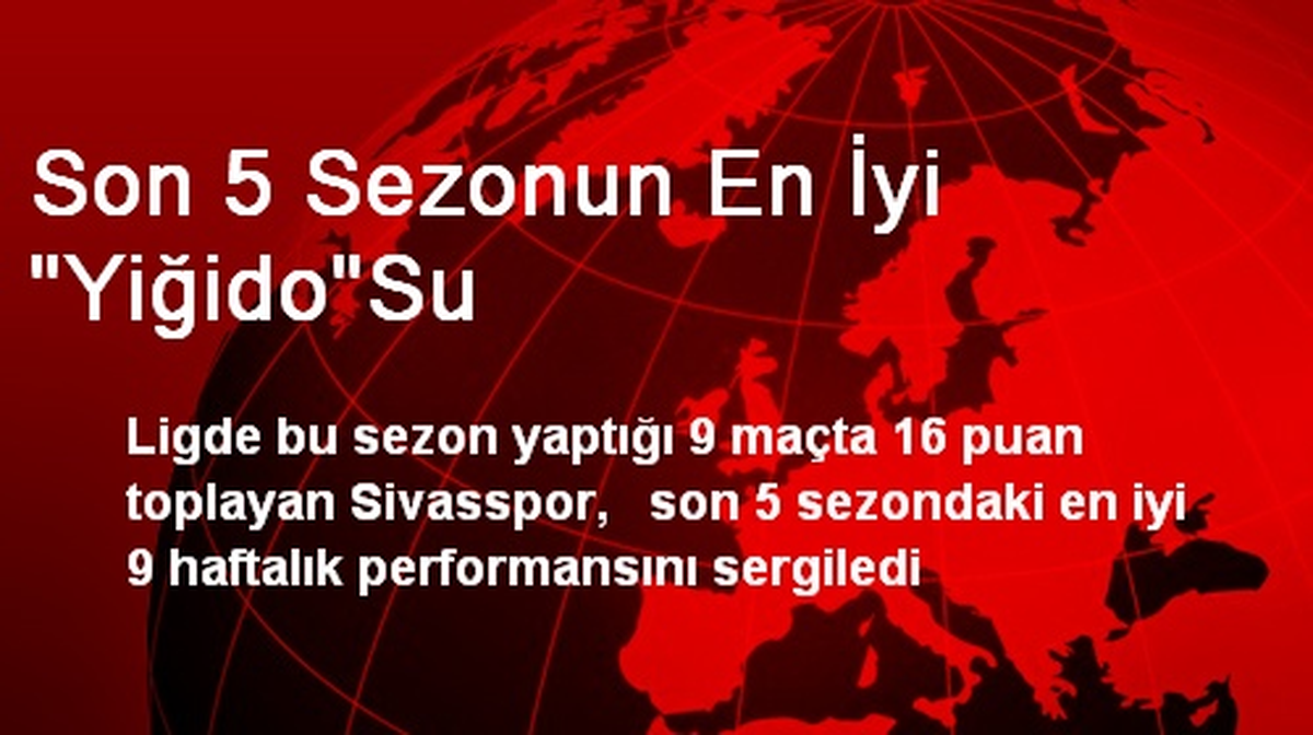 Son 5 Sezonun En İyi "Yiğido"Su