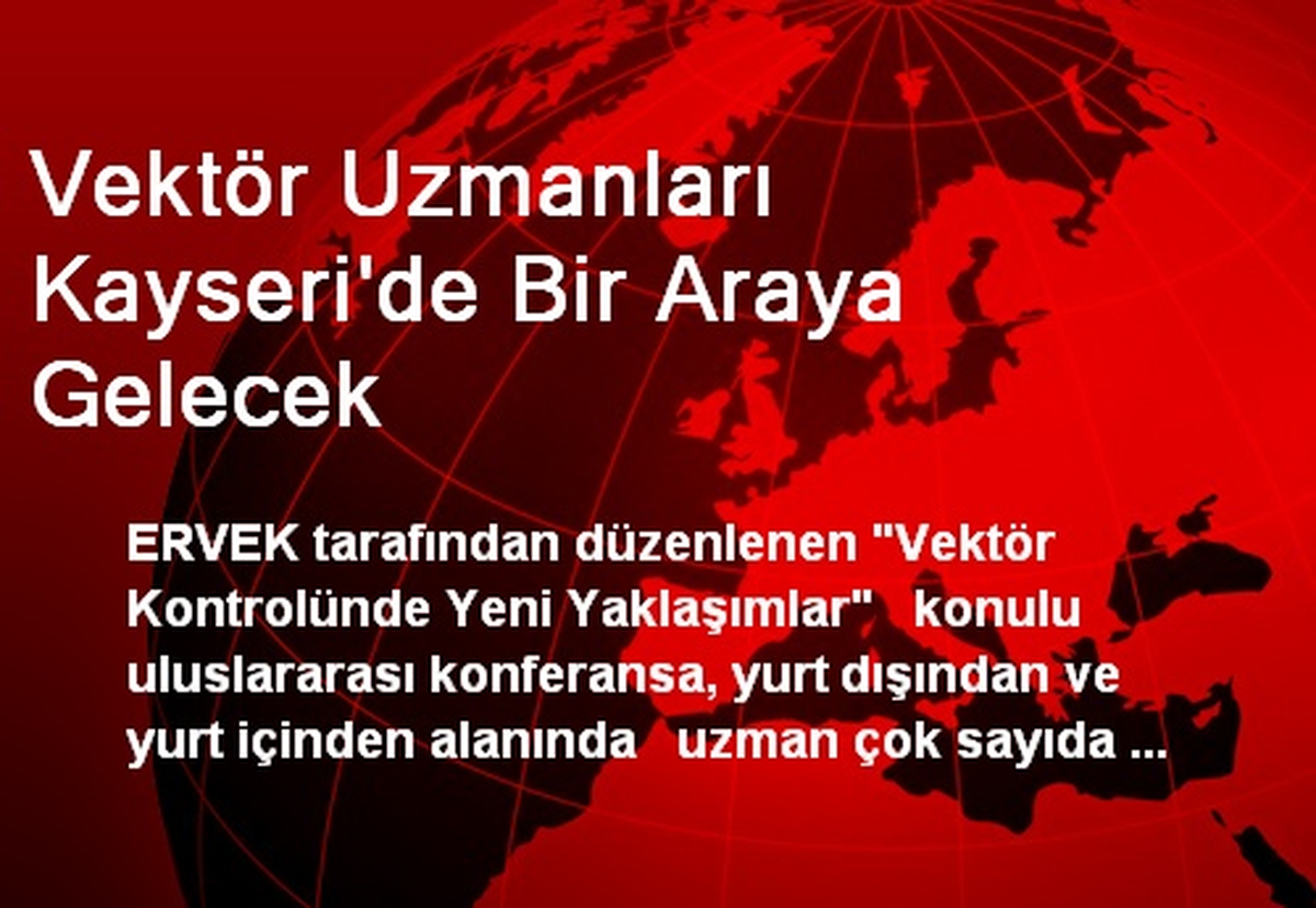 Vektör Uzmanları Kayseri\'de Bir Araya Gelecek
