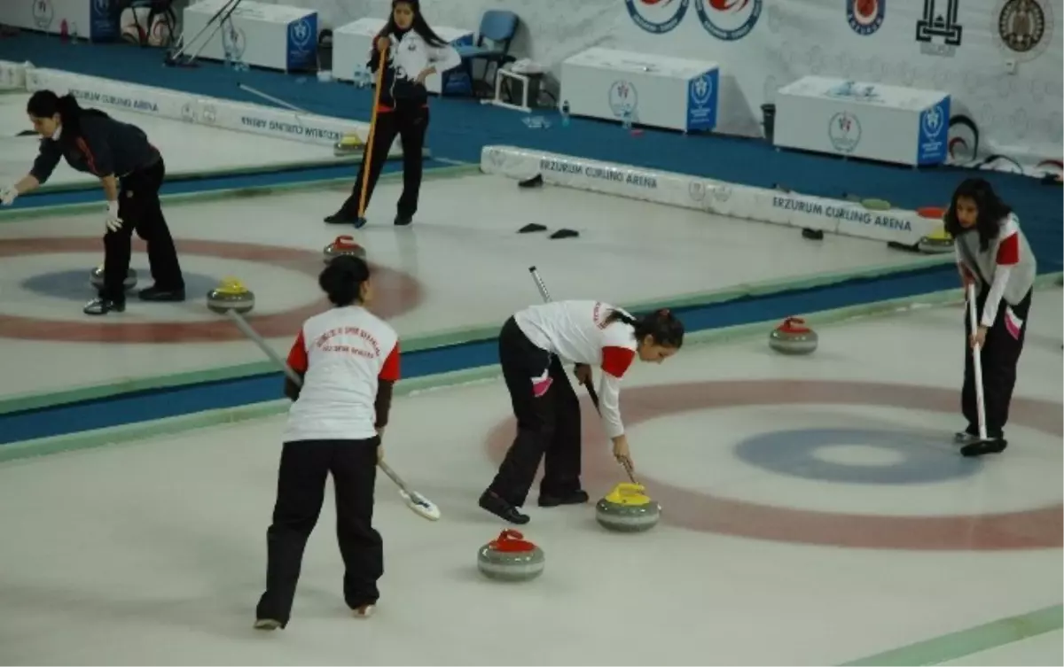 Türkiye Curling 1. Ligi Müsabakaları Erzurum\'da Başladı