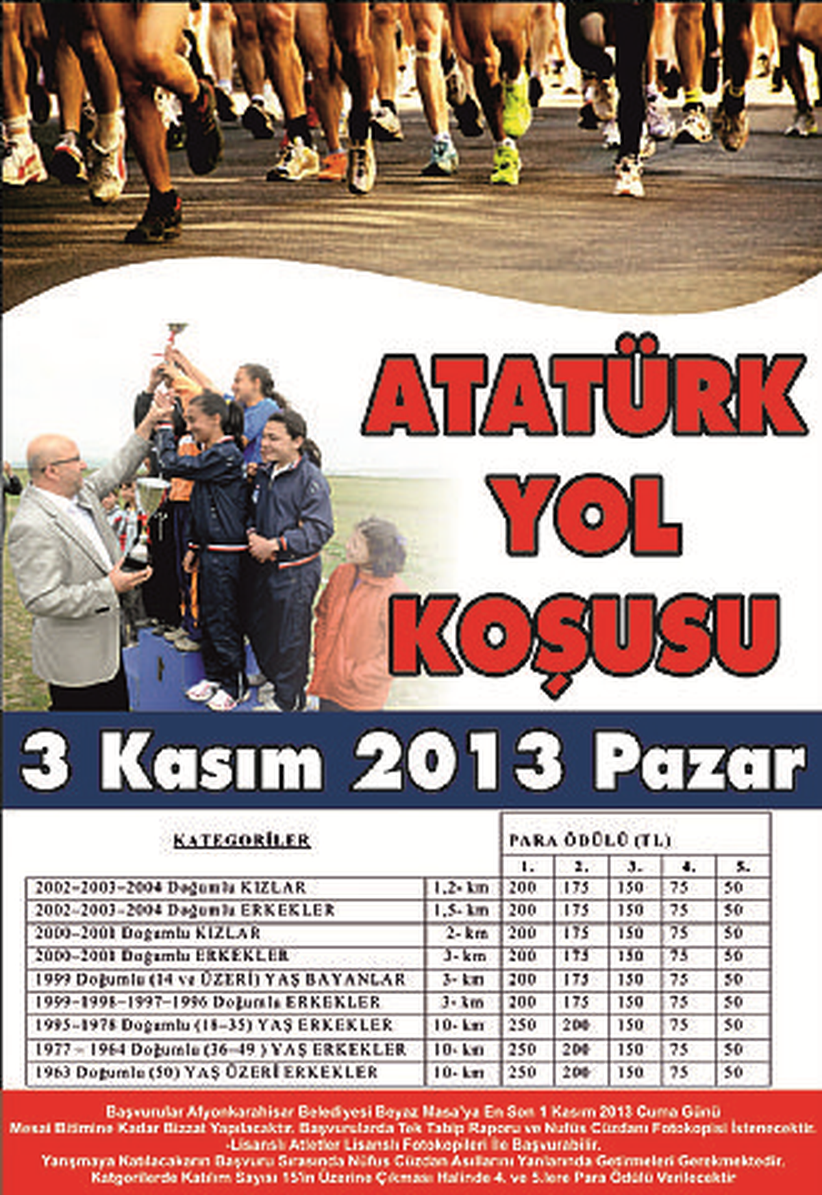 Atatürk Yol Koşusu 3 Kasım´da Yapılacak