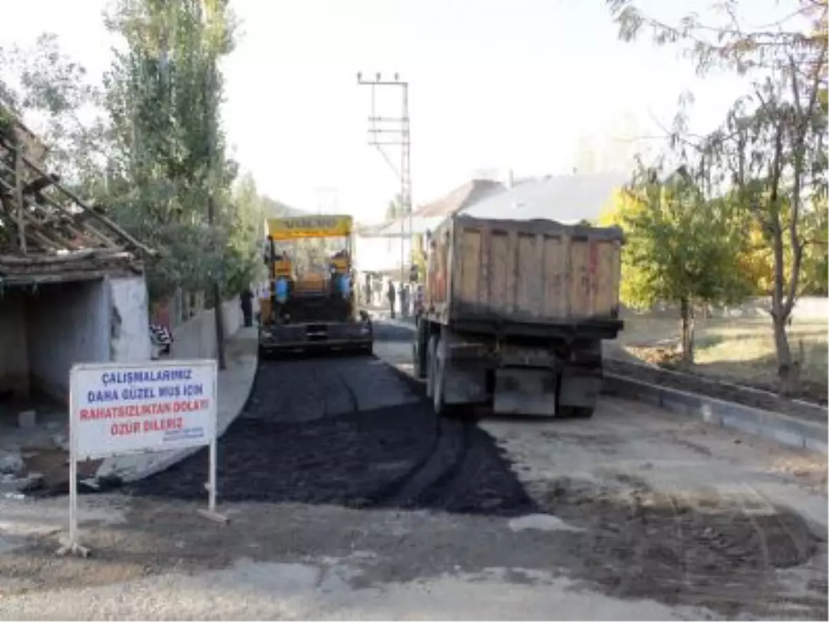 Muş Belediyesi Asfaltlama Çalışmaları Devam Ediyor