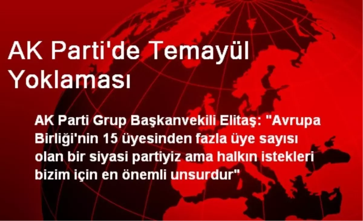 AK Parti\'de Temayül Yoklaması