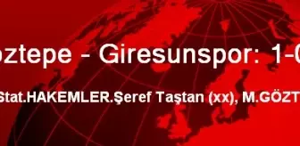 Göztepe - Giresunspor: 1-0