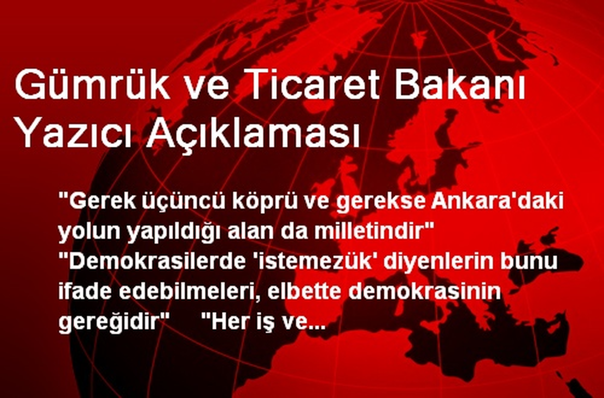 Yazıcı, ODTÜ\'deki Yol Tartışmalarını Değerlendirdi