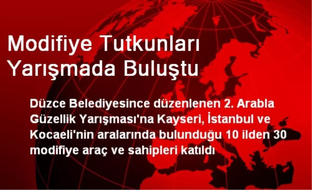 Modifiye Tutkunları Yarışmada Buluştu