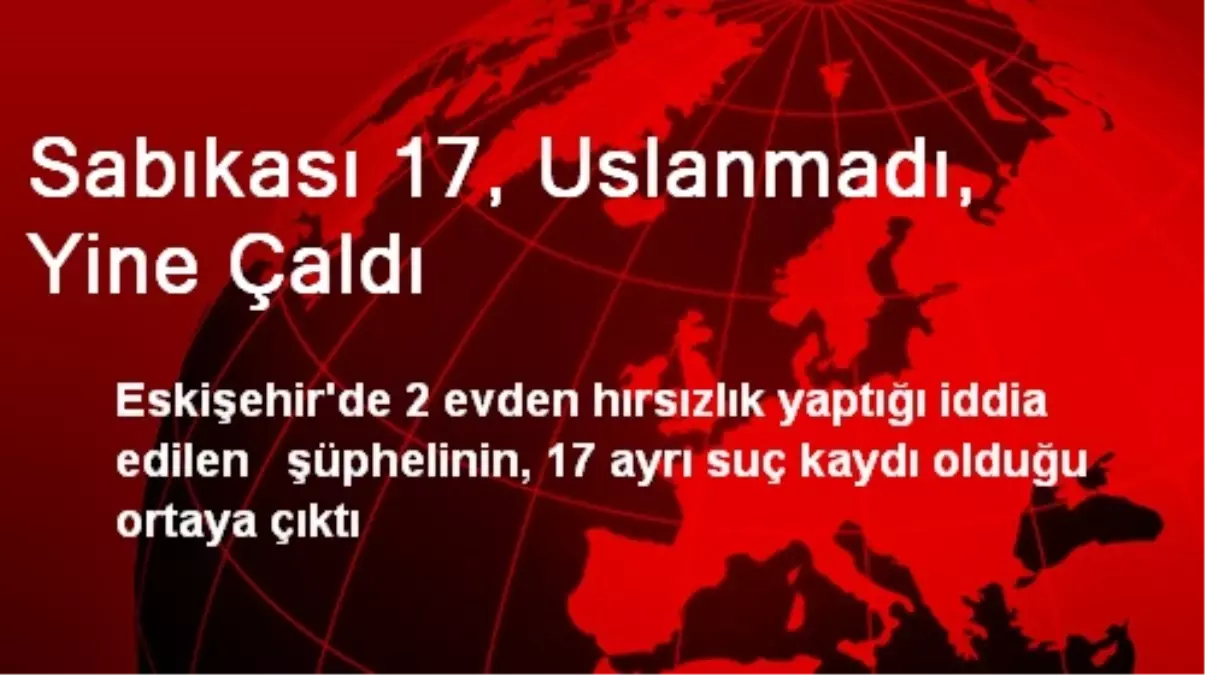 Sabıkası 17, Uslanmadı, Yine Çaldı