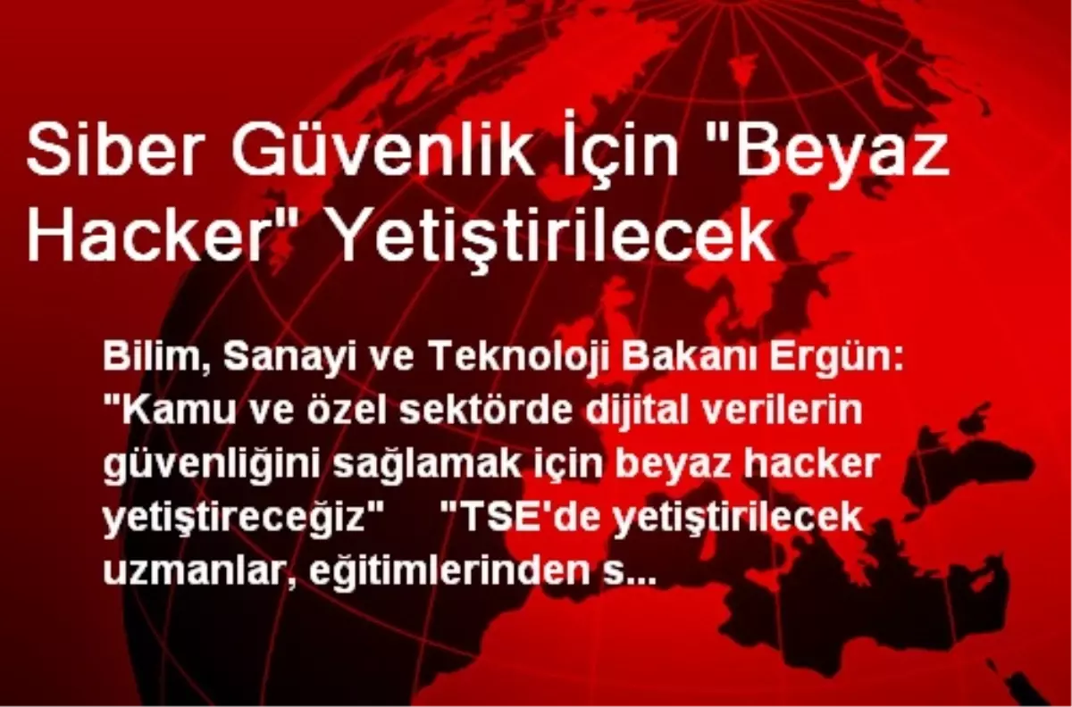 Siber Güvenlik İçin "Beyaz Hacker" Yetiştirilecek