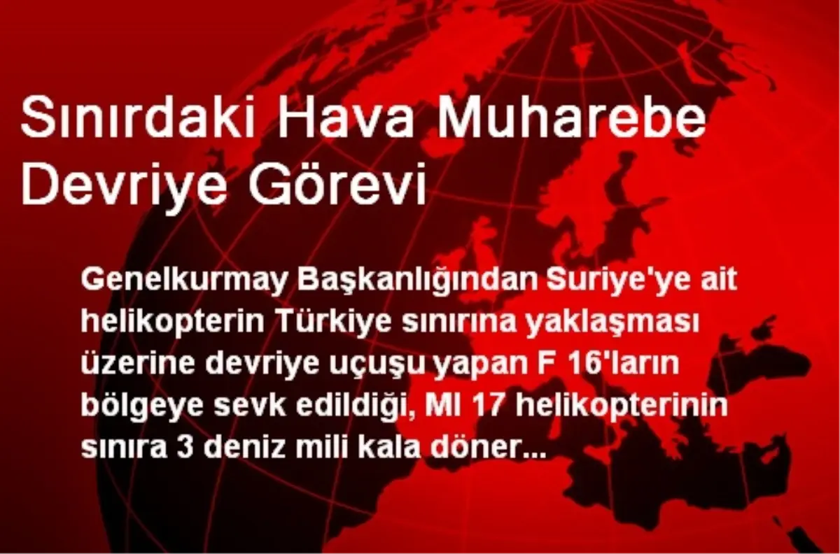 Sınırdaki Hava Muharebe Devriye Görevi