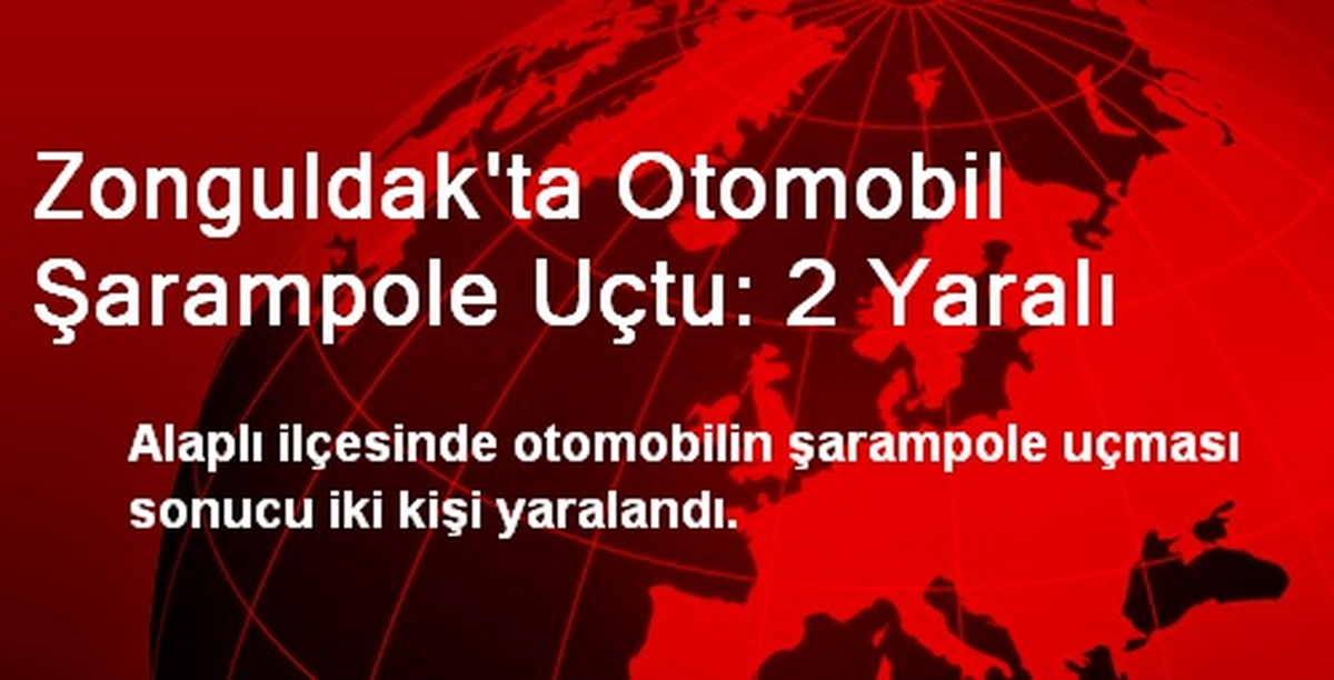 Zonguldak\'ta Otomobil Şarampole Uçtu: 2 Yaralı