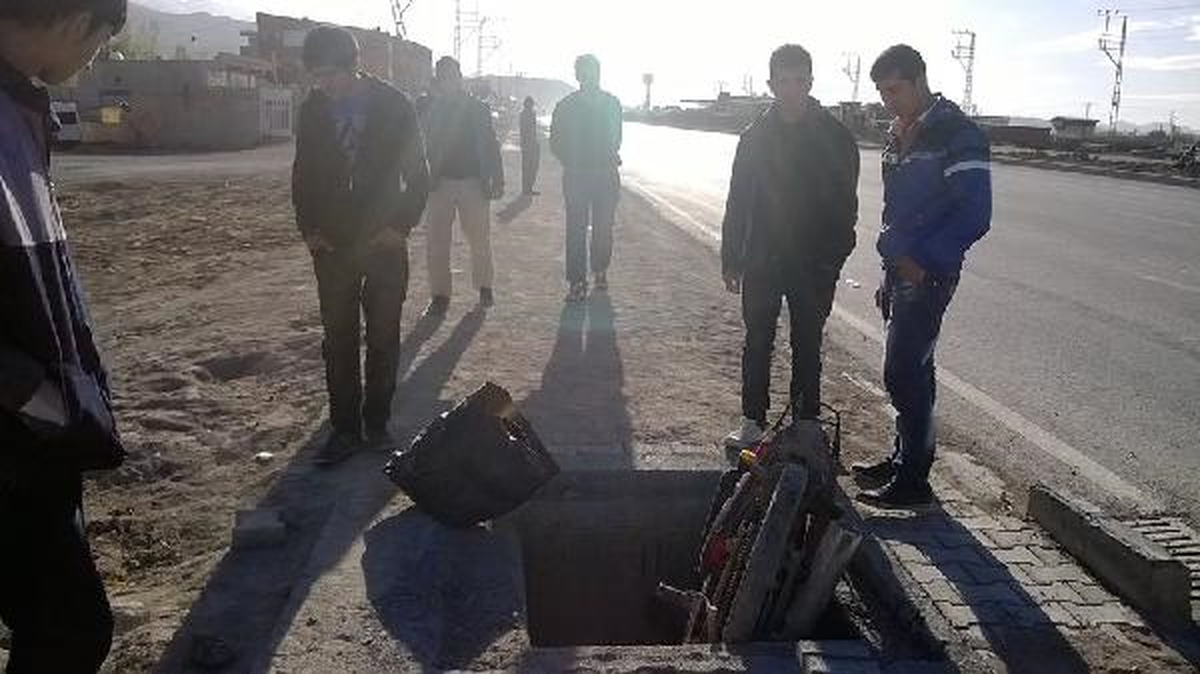 Rögar Boşluğuna Düşen Motosikletin Sürücüsü Yaralandı