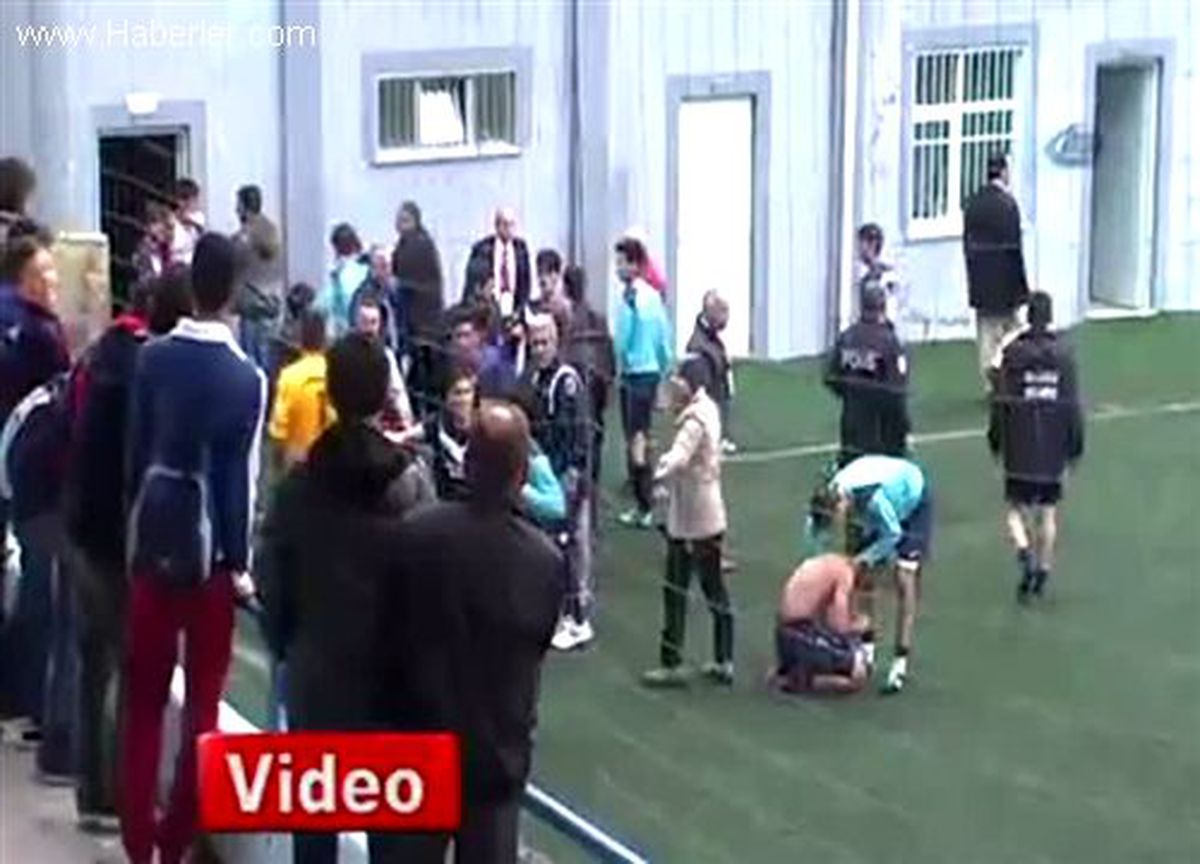 Trabzon\'da Amatör Küme Maçında Olay