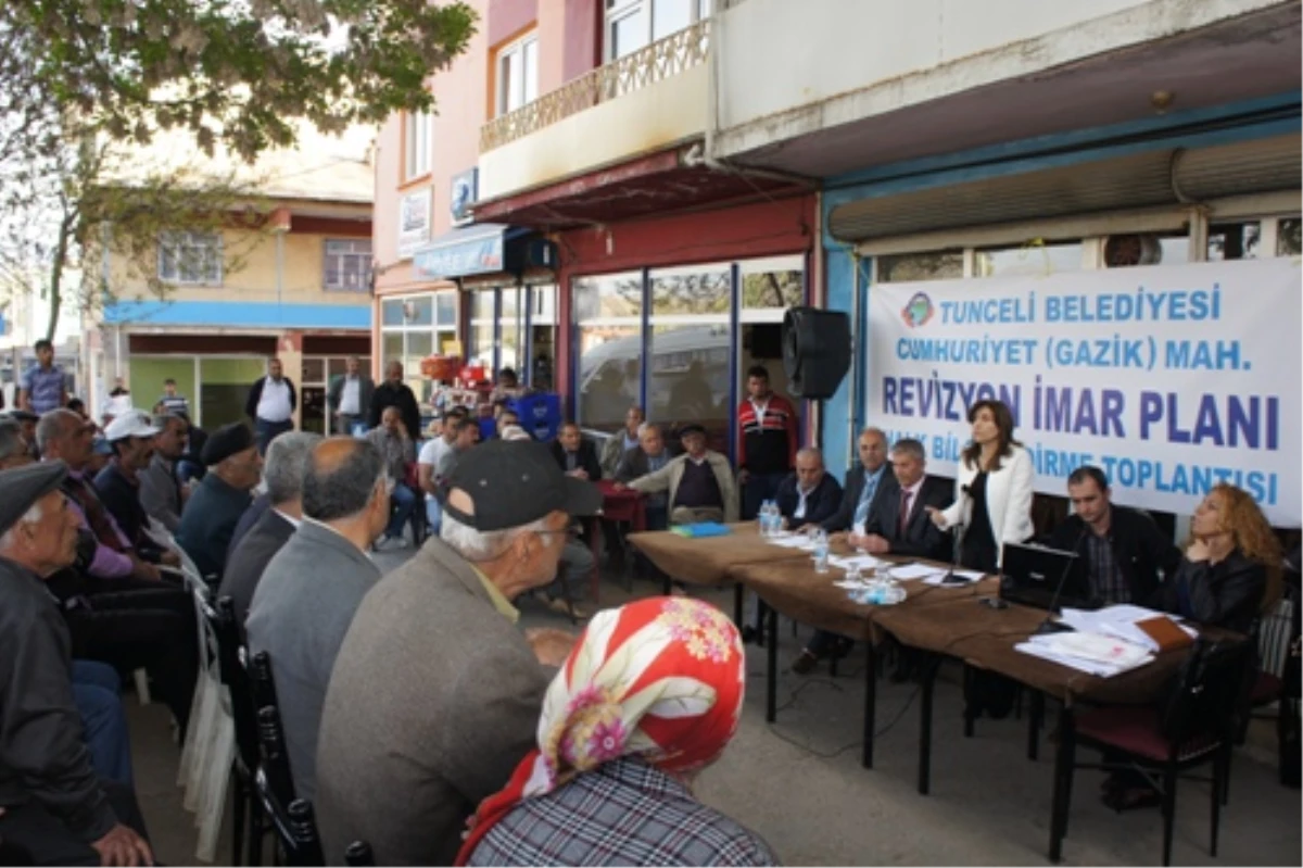 Tunceli\'de Mahalle Sakinlerine İmar ve Revizyon Planı Anlatıldı