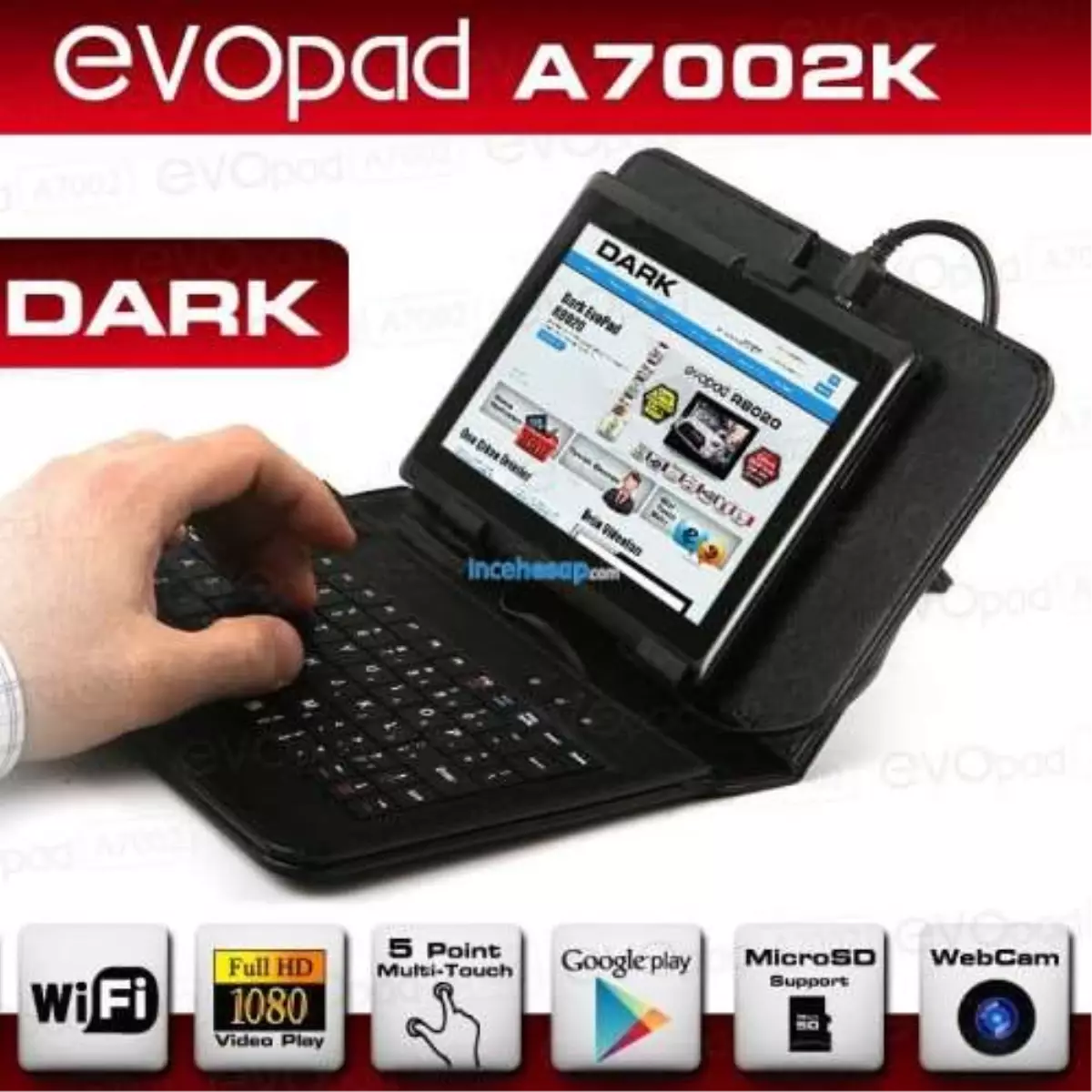 Dark Dk-Pc-Evoa7002k 7" Klavyeli Kılıflı 8 Gb Tablet