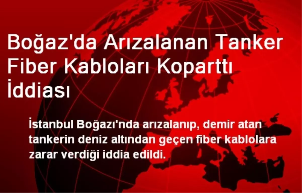 İstanbul Boğazında Fiber Kablolar Kontrol Edildi