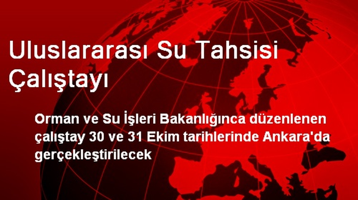 Uluslararası Su Tahsisi Çalıştayı