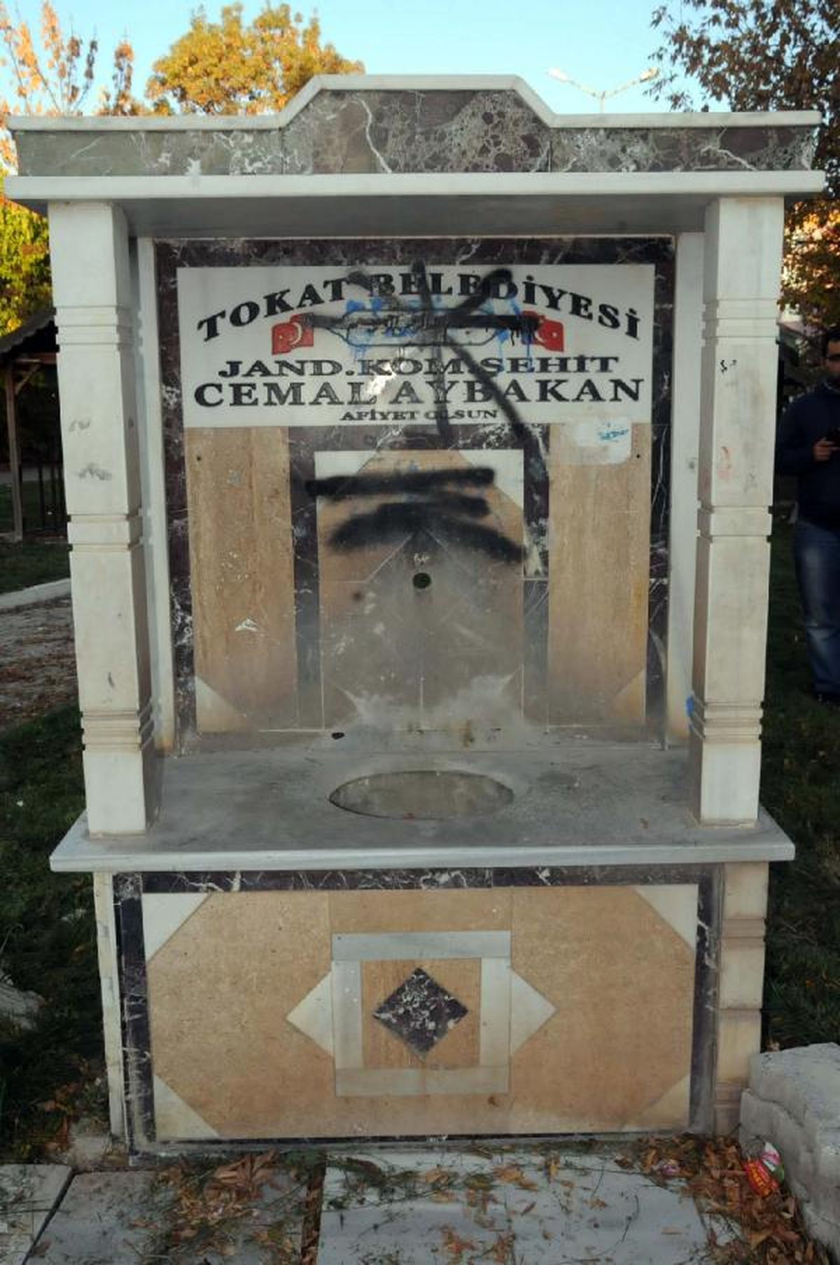Şehidin Adının Verildiği Çeşme Tahrip Edildi