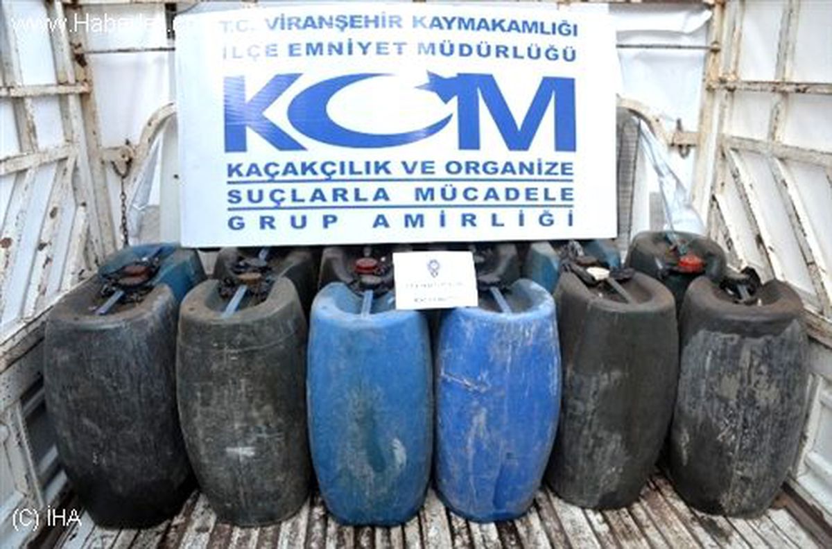 Viranşehir\'de 700 Litre Kaçak Akaryakıt Ele Geçirildi