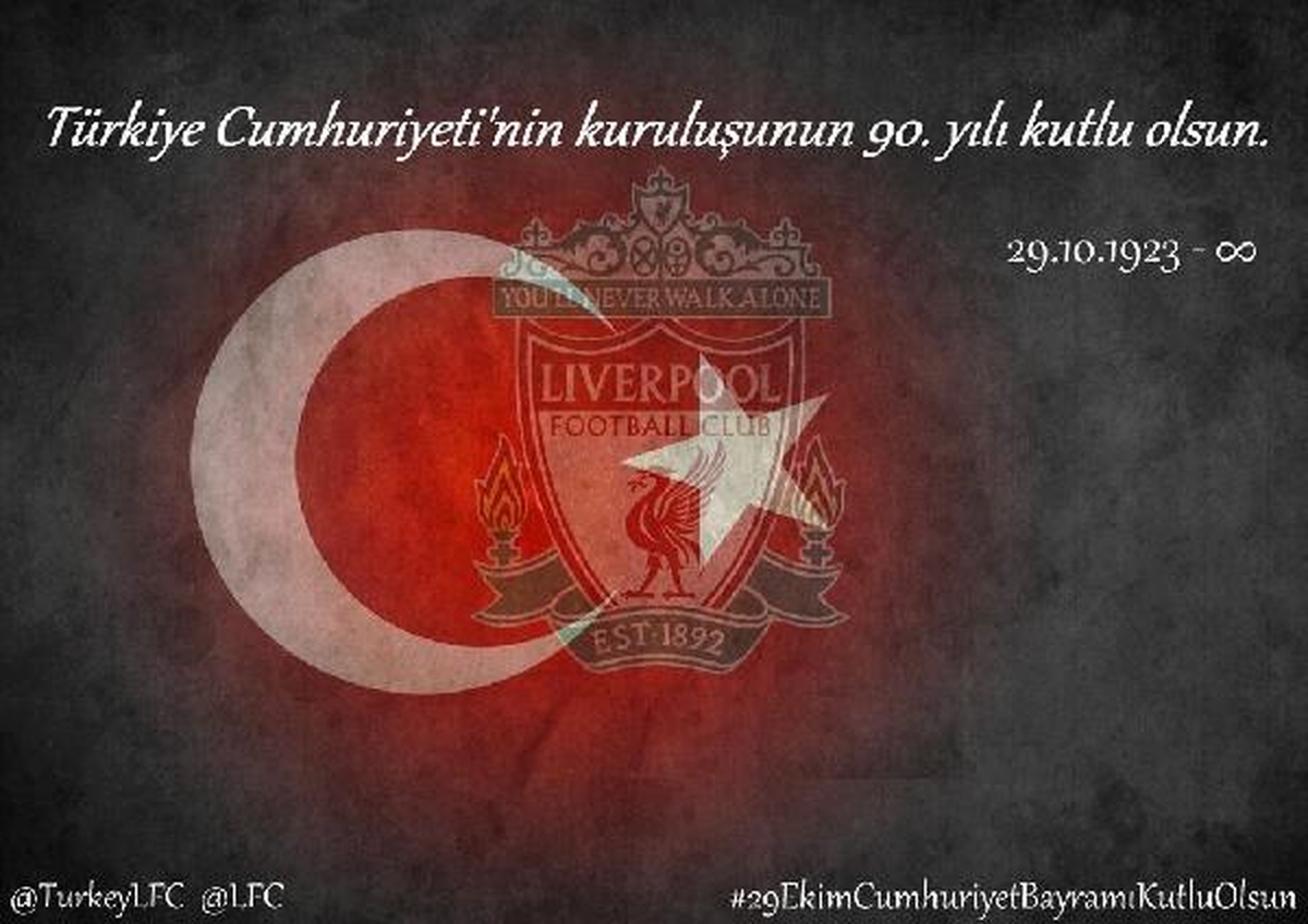 Barcelona ve Liverpool Cumhuriyet Bayramı\'nı Kutladı