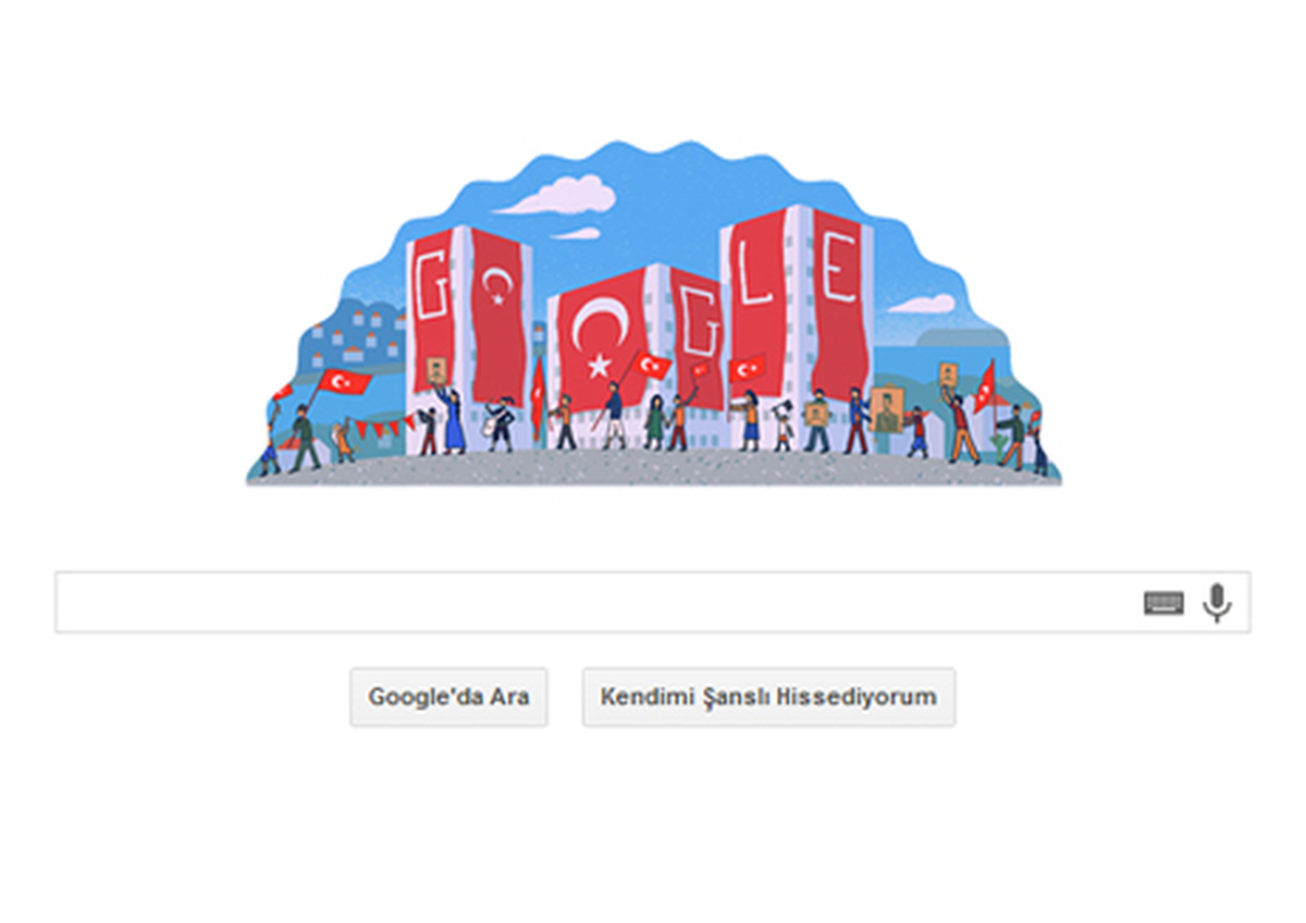 Google\'dan Cumhuriyet Bayramı\'na Özel Doodle
