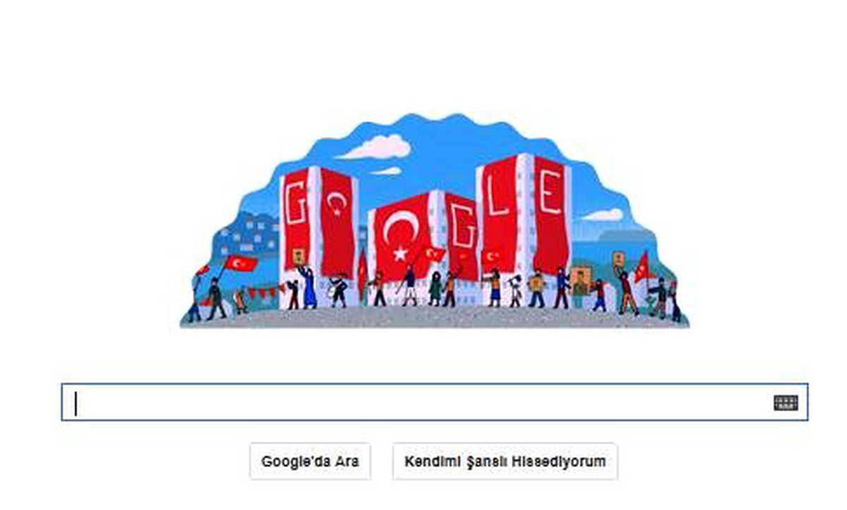 Google\'dan Cumhuriyet Bayramı\'na Özel Logo