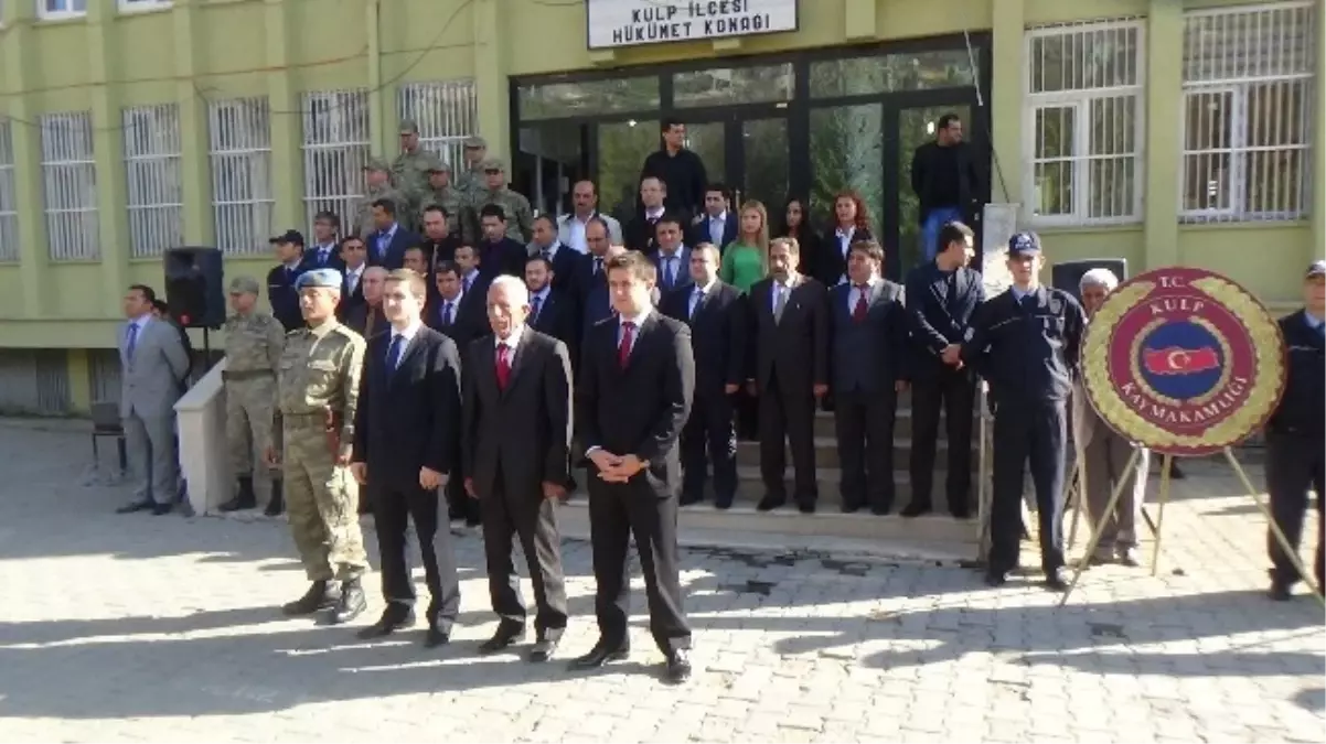 Kulp\'ta 29 Ekim Cumhuriyet Bayramı Kutlamaları