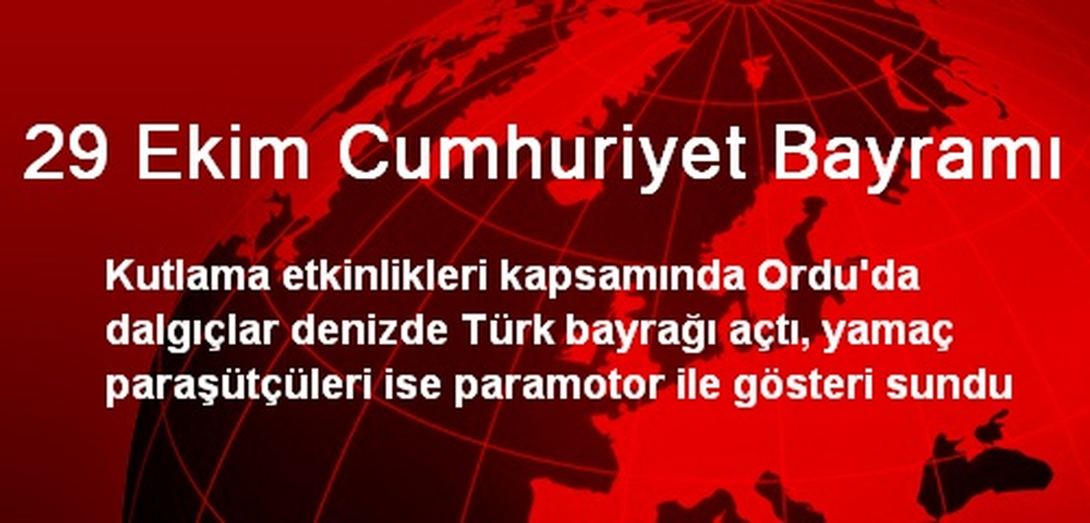 29 Ekim Cumhuriyet Bayramı