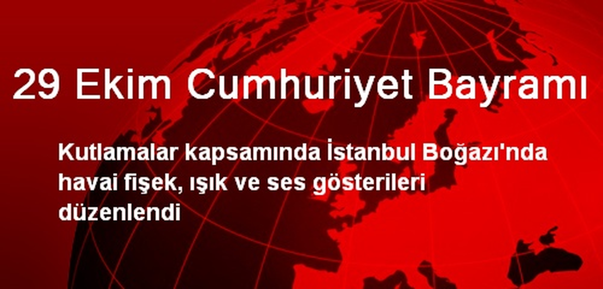 29 Ekim Cumhuriyet Bayramı