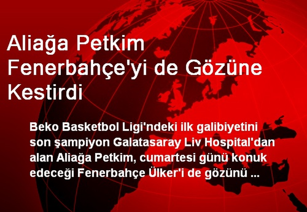Aliağa Petkim Fenerbahçe\'yi de Gözüne Kestirdi