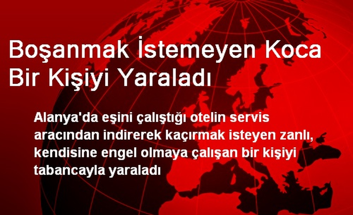 Boşanmak İstemeyen Koca Bir Kişiyi Yaraladı